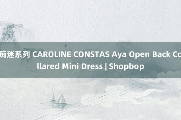 痴迷系列 CAROLINE CONSTAS Aya Open Back Collared Mini Dress | Shopbop
