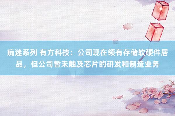 痴迷系列 有方科技：公司现在领有存储软硬件居品，但公司暂未触及芯片的研发和制造业务